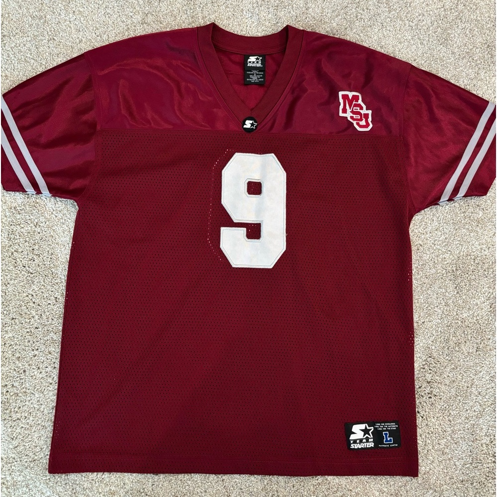 Vintage Starter Mississippi State Bulldogs Football Jersey Size L (Fits Small)